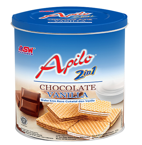 Apilo Wafer 2IN1 Chocolate & Vanilla Cream